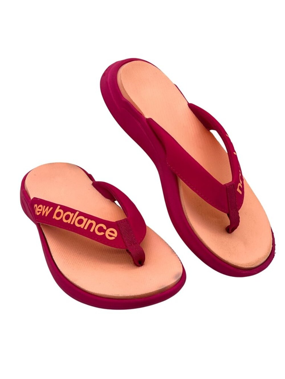 New Balance Kids Flip Flops Sandals Girls Size 1 Lightweight Comfort Casual Pink